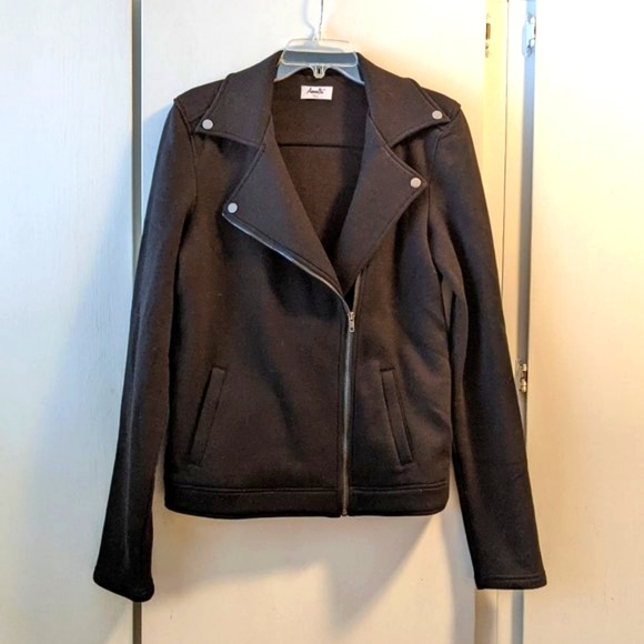 Amalli Talli Jackets & Blazers - Amalli Tallli Tall Knit Moto Jacket